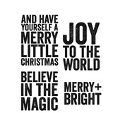 Stampers Anonymous Cling Stamps Bold Tidings #2 (CMS419)