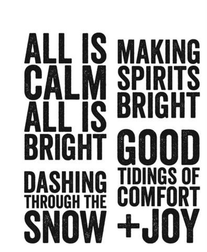 Stampers Anonymous Cling Stamps Bold Tidings #4 (CMS421)