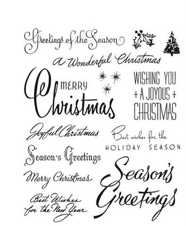 Stampers Anonymous Cling Stamps Christmas Time (CMS427)