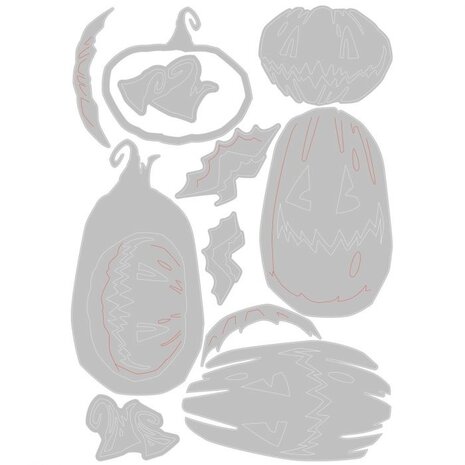 Sizzix Thinlits Die Set Pumpkin Patch (665556) Sizzix Thinlits Die Set Pumpkin Patch (665556)