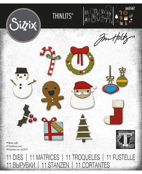 Sizzix Thinlits Die Set Christmas Minis (665567) Sizzix Thinlits Die Set Christmas Minis (665567)