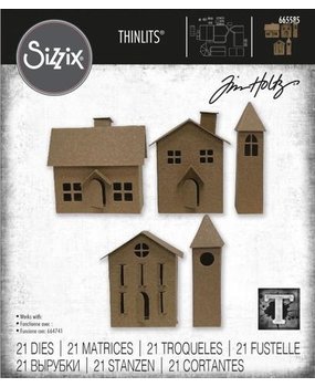 Sizzix Thinlits Die Set Paper Village #2 (665585) Sizzix Thinlits Die Set Paper Village #2 (665585)