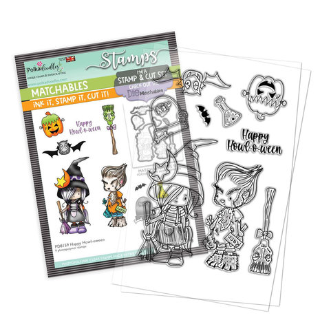 Polkadoodles Happy Howl-oween Clear Stamps (PD8159) Polkadoodles Happy Howl-oween Clear Stamps (PD8159)