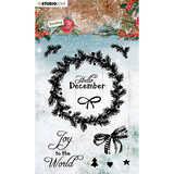 Studio Light Sending Joy Christmas Wreath Clear Stamps (SL-SJ-STAMP52)*