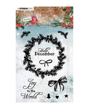Studio Light Sending Joy Christmas Wreath Clear Stamps (SL-SJ-STAMP52)* Studio Light Sending Joy Christmas Wreath Clear Stamps (SL-SJ-STAMP52)*