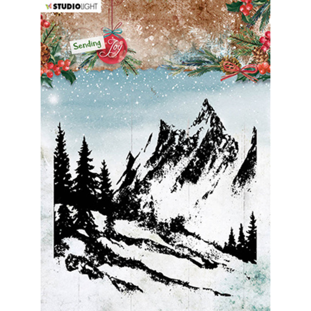 Studio Light Sending Joy Background Landscape Clear Stamps (SL-SJ-STAM ...