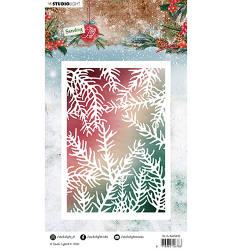 Studio Light Sending Joy Branches Masking Stencil (SL-SJ-MASK32) Studio Light Sending Joy Branches Masking Stencil (SL-SJ-MASK32)