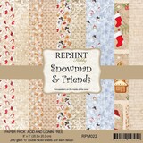 Reprint Snowman & Friends 8x8 Inch Paper Pack (RPM022)