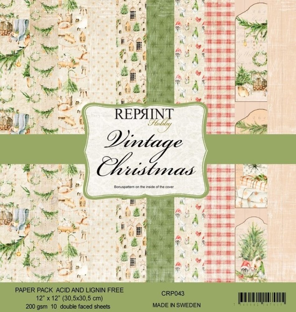 Reprint Vintage Christmas 12x12 Inch Paper Pack (CRP043) Reprint Vintage Christmas 12x12 Inch Paper Pack (CRP043)