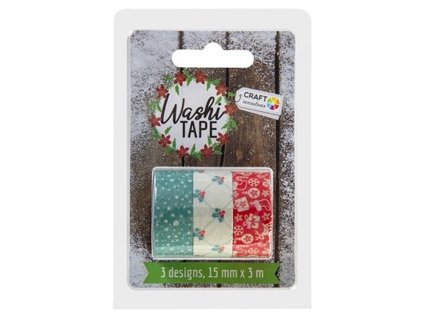 Craft Sensations Washi Tape Christmas Triple Set 2 (CR0501K/20S)
