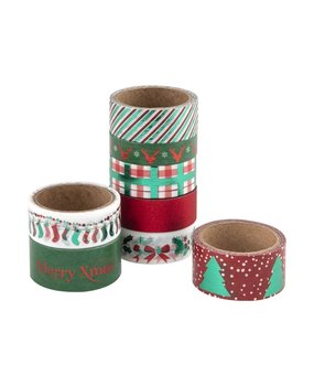 Craft Sensations Washi Tape Tube Traditional Christmas (CR0510K/GE) Craft Sensations Washi Tape Tube Traditional Christmas (CR0510K/GE)