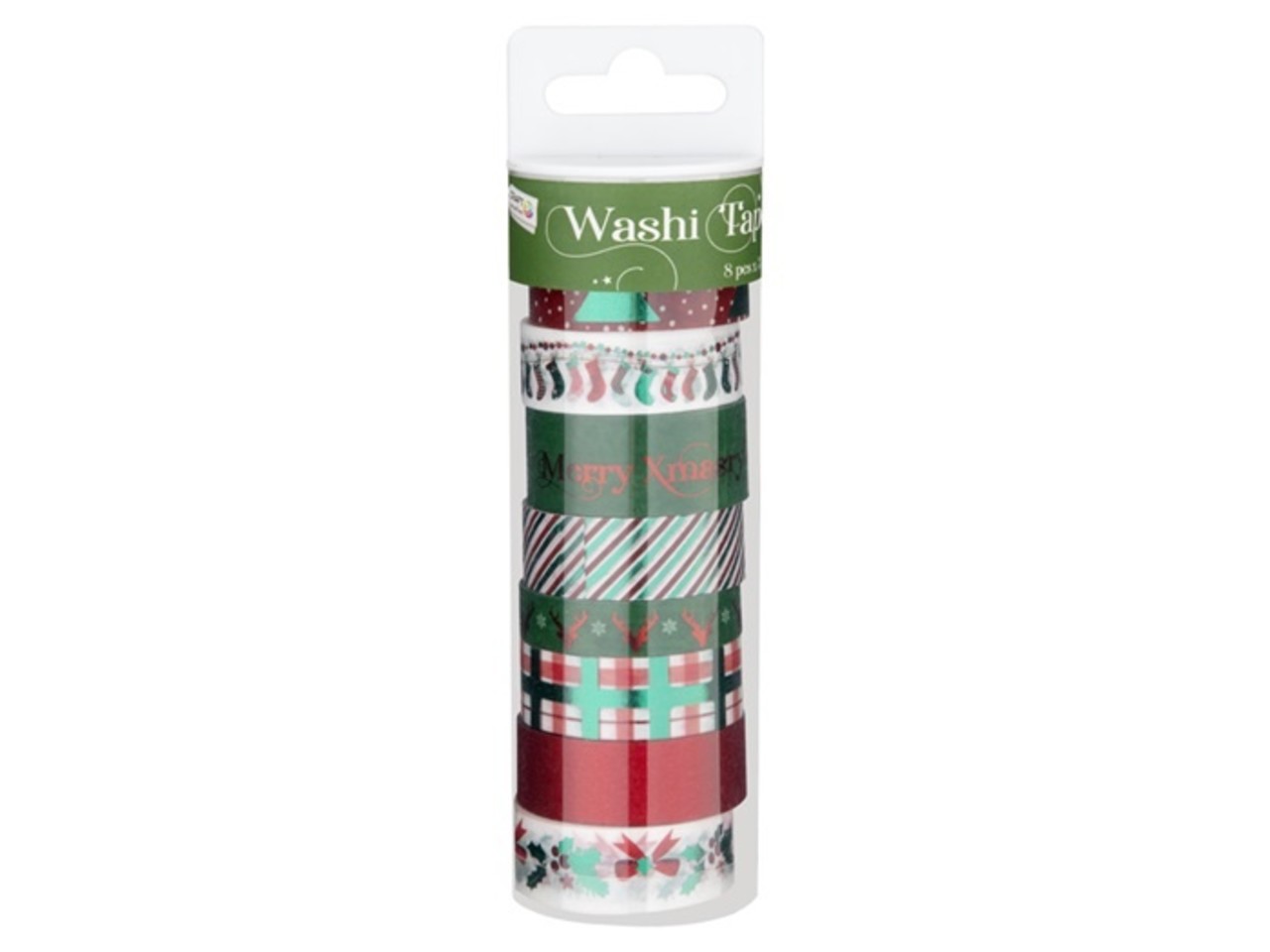 Craft Sensations Washi Tape Tube Traditional Christmas (CR0510K/GE) Craft Sensations Washi Tape Tube Traditional Christmas (CR0510K/GE)
