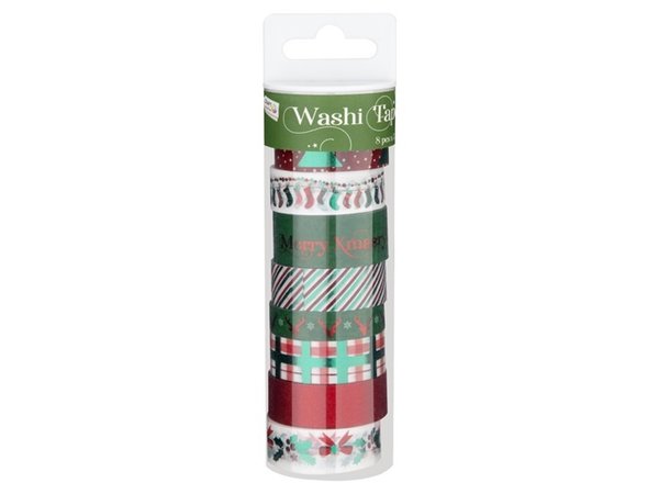Craft Sensations Washi Tape Tube Traditional Christmas (CR0510K/GE) Craft Sensations Washi Tape Tube Traditional Christmas (CR0510K/GE)