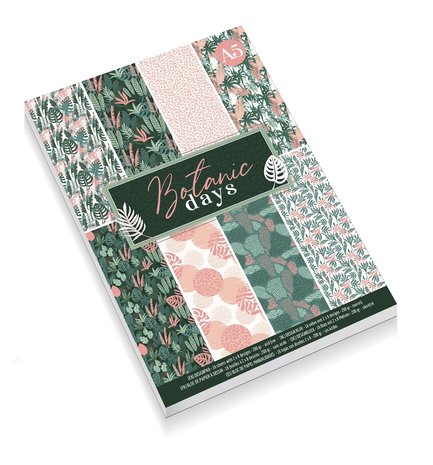 Craft Sensations Botanic Days A5 Design Pad (CR0796/21GE) Craft Sensations Botanic Days A5 Design Pad (CR0796/21GE)