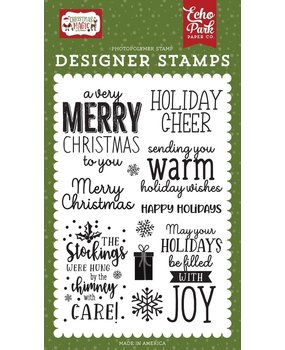 Echo Park Christmas Magic Warm Holiday Wishes Clear Stamps (CM254043) Echo Park Christmas Magic Warm Holiday Wishes Clear Stamps (CM254043)