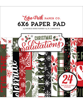 Echo Park Salutations Christmas 6x6 Inch Paper Pad (SAC255023) Echo Park Salutations Christmas 6x6 Inch Paper Pad (SAC255023)
