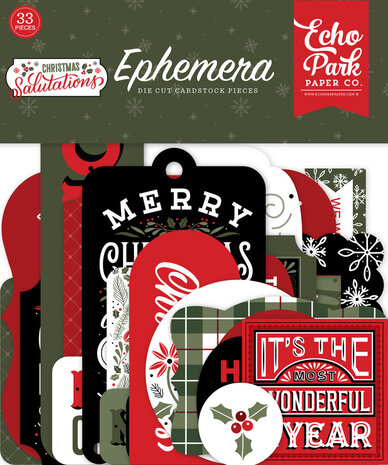 Echo Park Salutations Christmas Ephemera (SAC255024) Echo Park Salutations Christmas Ephemera (SAC255024)