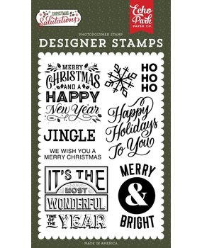 Echo Park Salutations Christmas Happy Holidays To You Clear Stamps (SAC255045) Echo Park Salutations Christmas Happy Holidays To You Clear Stamps (SAC255045)