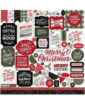 Echo Park Salutations Christmas 12x12 Inch Element Sticker (SAC255014)* Echo Park Salutations Christmas 12x12 Inch Element Sticker (SAC255014)*