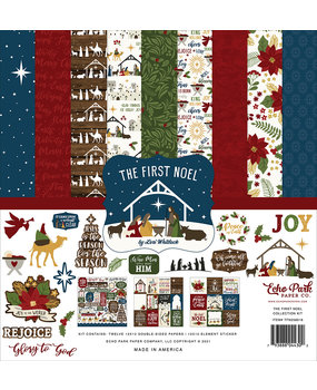 Echo Park The First Noel 12x12 Inch Collection Kit (TFN256016)