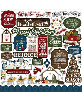 Echo Park The First Noel 12x12 Inch Element Sticker (TFN256014) Echo Park The First Noel 12x12 Inch Element Sticker (TFN256014)