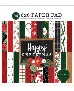 Carta Bella Happy Christmas 6x6 Inch Paper Pad (CBXM140023)