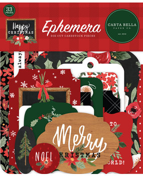 Carta Bella Happy Christmas Ephemera (CBXM140024) Carta Bella Happy Christmas Ephemera (CBXM140024)