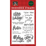 Carta Bella Happy Christmas Enjoy The Season Clear Stamps (CBXM140045)