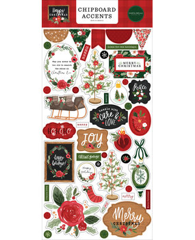 Carta Bella Happy Christmas 6x13 Inch Chipboard Accents (CBXM140021) Carta Bella Happy Christmas 6x13 Inch Chipboard Accents (CBXM140021)