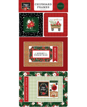 Carta Bella Happy Christmas 6x13 Inch Chipboard Frames (CBXM140065) Carta Bella Happy Christmas 6x13 Inch Chipboard Frames (CBXM140065)