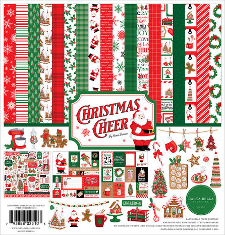 Carta Bella Christmas Cheer 12x12 Inch Collection Kit (CBCHR141016) Carta Bella Christmas Cheer 12x12 Inch Collection Kit (CBCHR141016)
