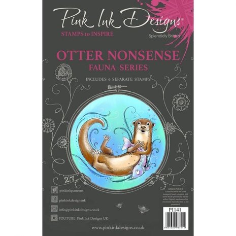 Pink Ink Designs Otter Nonsense A5 Clear Stamp Set (PI141)