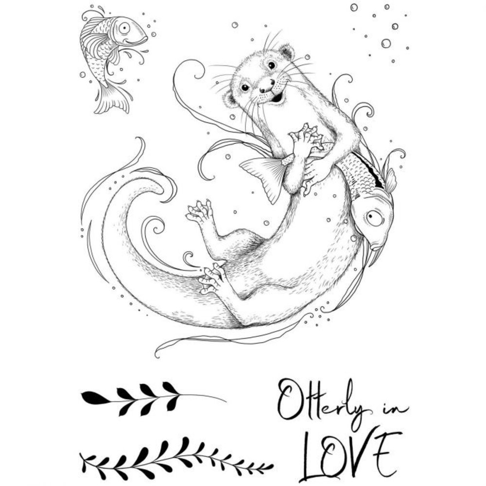 Pink Ink Designs Otter Nonsense A5 Clear Stamp Set (PI141)