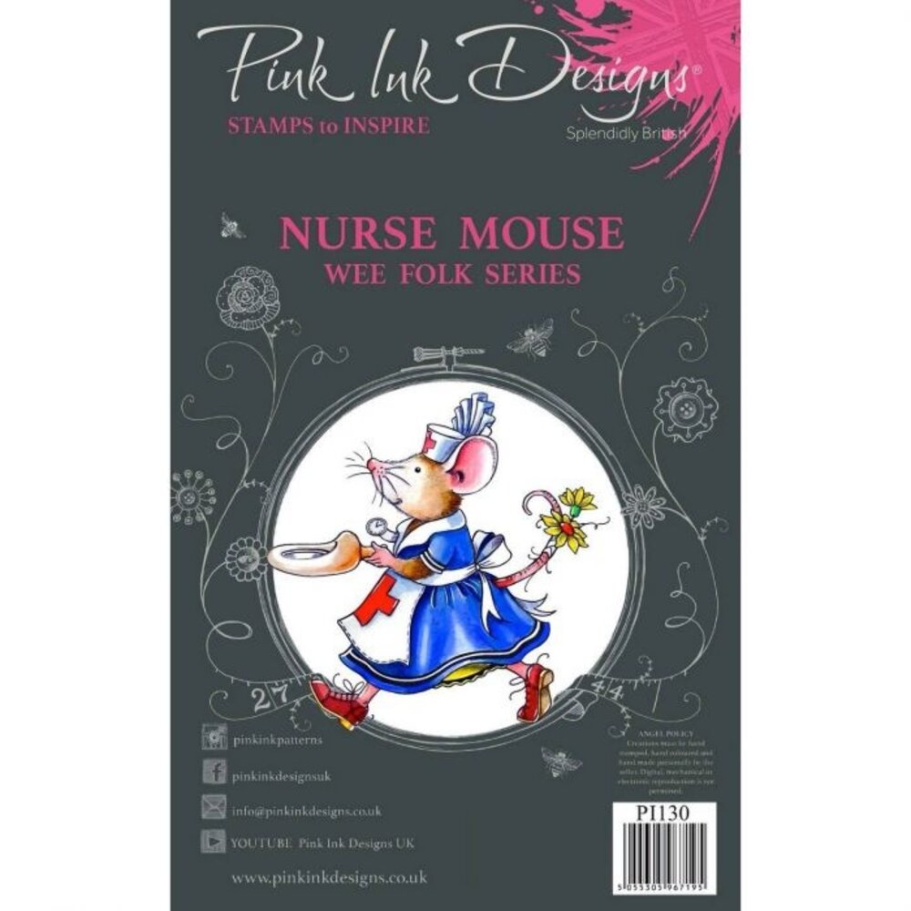 Pink Ink Designs Nurse Mouse Clear Stamp Set (PI130) Pink Ink Designs Nurse Mouse Clear Stamp Set (PI130)