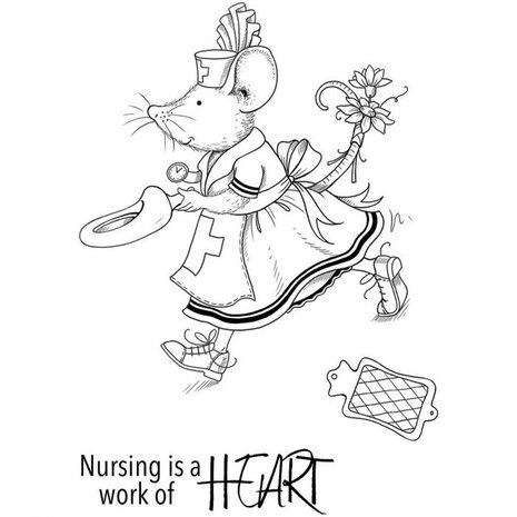 Pink Ink Designs Nurse Mouse Clear Stamp Set (PI130) Pink Ink Designs Nurse Mouse Clear Stamp Set (PI130)