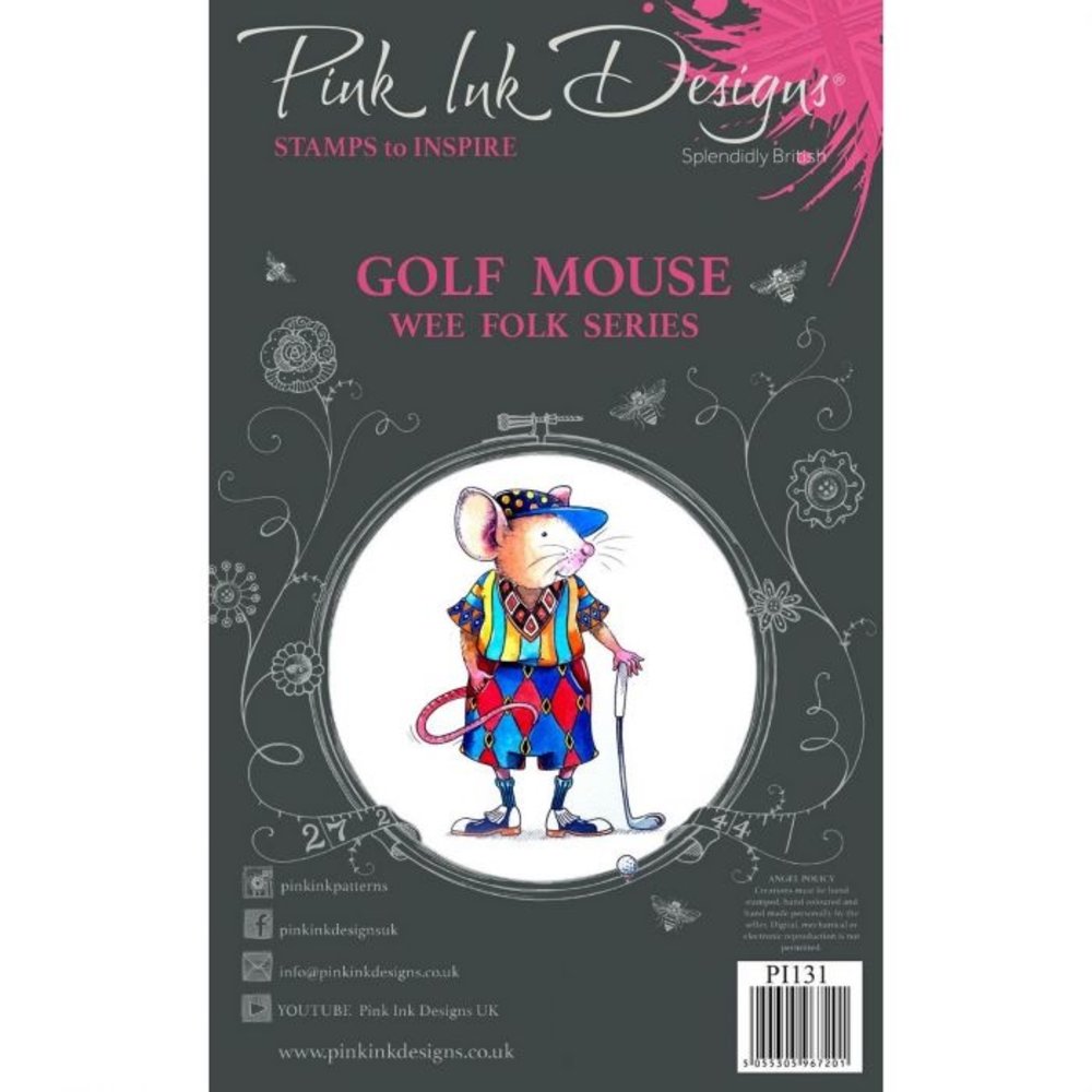 Pink Ink Designs Golf Mouse Clear Stamp Set (PI131) Pink Ink Designs Golf Mouse Clear Stamp Set (PI131)