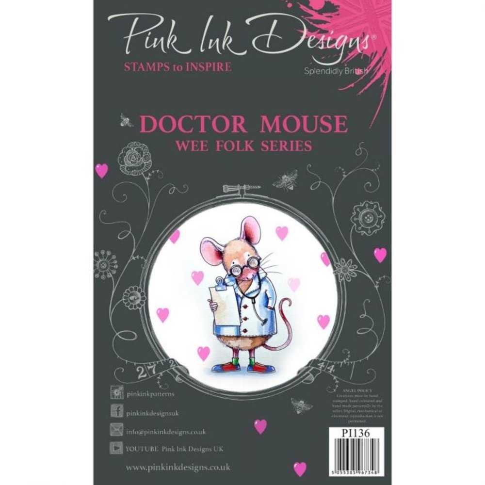 Pink Ink Designs Doctor Mouse Clear Stamp Set (PI136) Pink Ink Designs Doctor Mouse Clear Stamp Set (PI136)