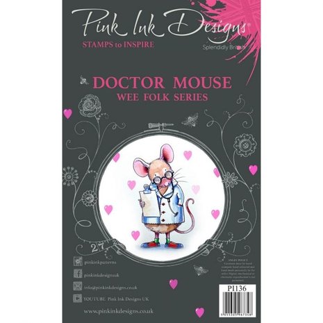 Pink Ink Designs Doctor Mouse Clear Stamp Set (PI136) Pink Ink Designs Doctor Mouse Clear Stamp Set (PI136)