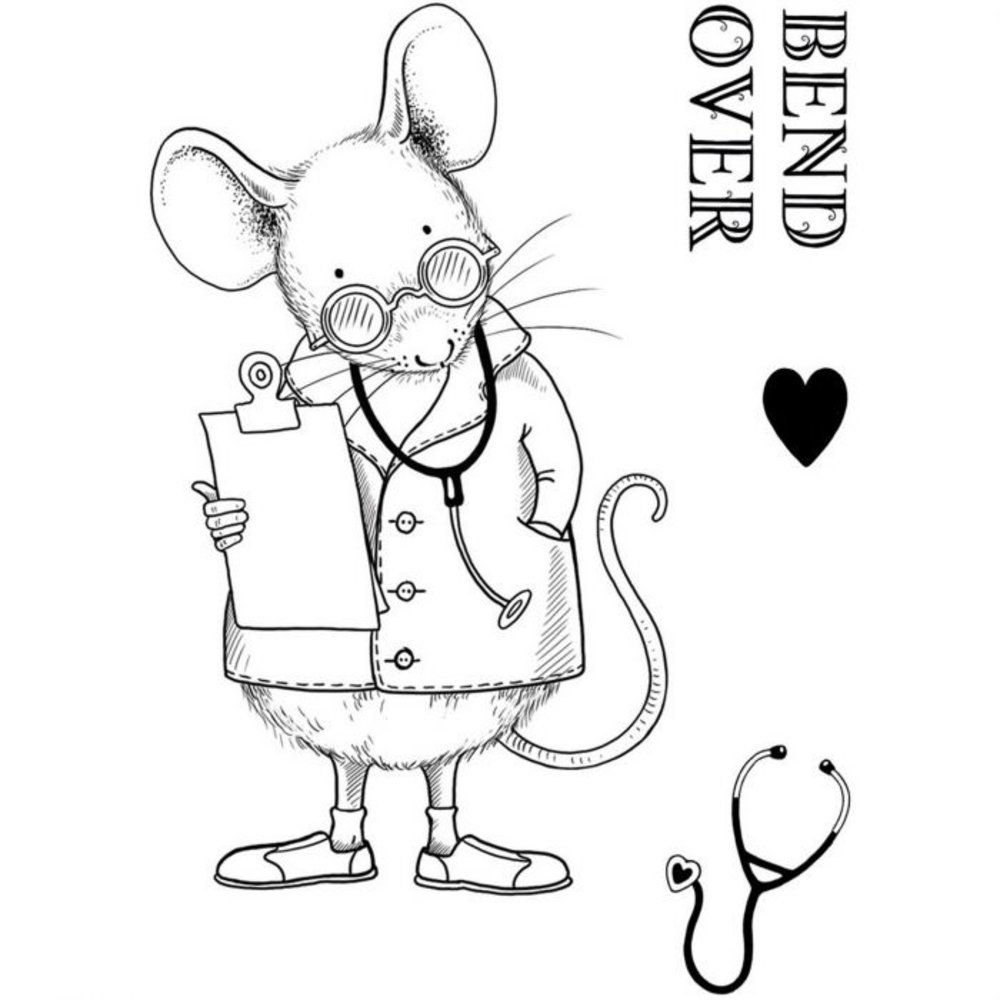 Pink Ink Designs Doctor Mouse Clear Stamp Set (PI136) Pink Ink Designs Doctor Mouse Clear Stamp Set (PI136)