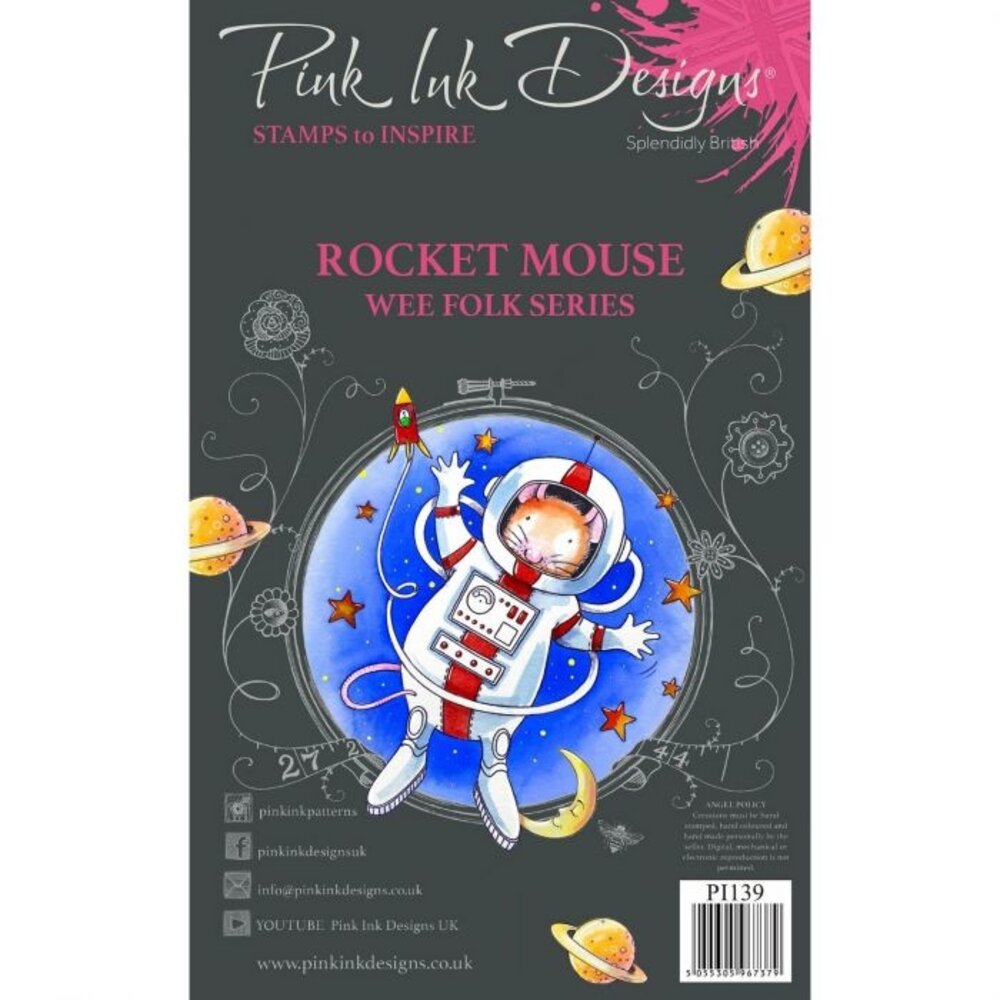 Pink Ink Designs Rocket Mouse Clear Stamp Set (PI139)