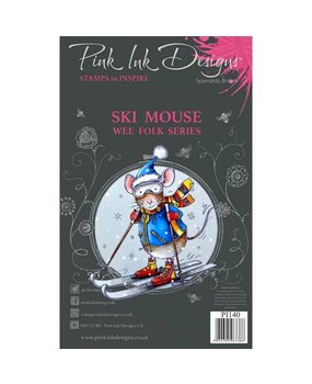 Pink Ink Designs Ski Mouse Clear Stamp Set (PI140)