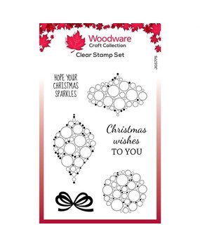Woodware Singles Bubble Mini Baubles Clear Stamp (JGS775)