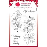 Woodware Singles Bubbel Bloem Abbie Clear Stamp (JGS797)
