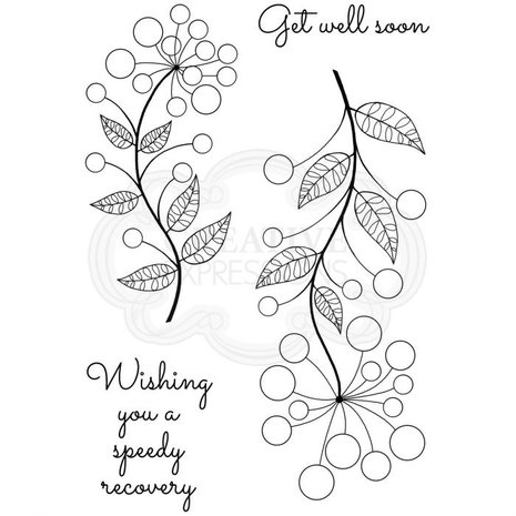 Woodware Singles Bubbel Bloem Abbie Clear Stamp (JGS797)