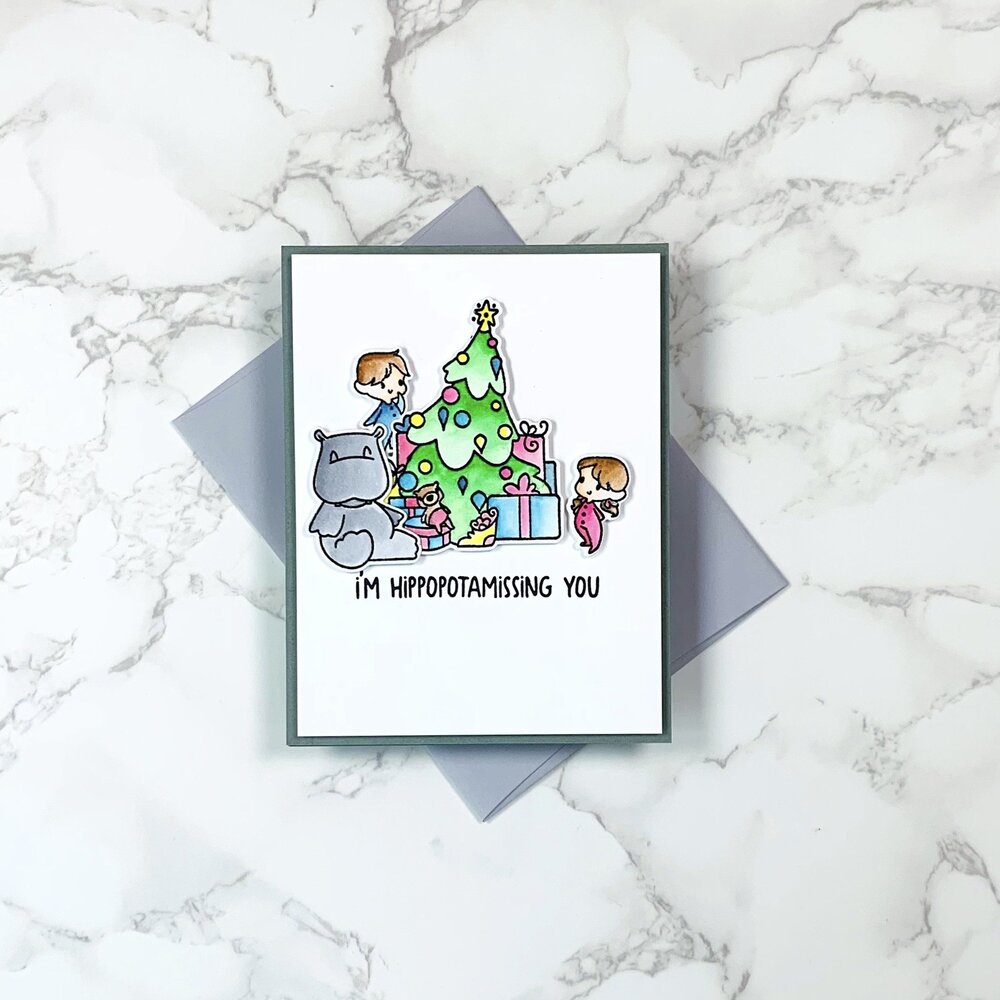 LDRS Creative Peace & Joy Hippopotamus for Christmas Clear Stamps (LDRS3345) LDRS Creative Peace & Joy Hippopotamus for Christmas Clear Stamps (LDRS3345)