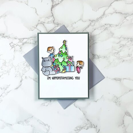 LDRS Creative Peace & Joy Hippopotamus for Christmas Clear Stamps (LDRS3345) LDRS Creative Peace & Joy Hippopotamus for Christmas Clear Stamps (LDRS3345)