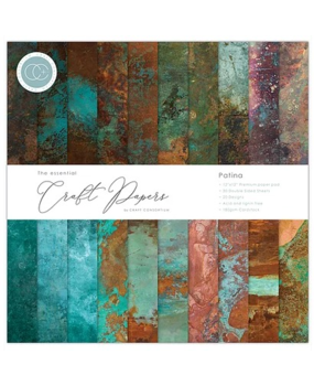 Craft Consortium Essential Craft Papers 12x12 Inch Paper Pad Patina (CCEPAD017) Craft Consortium Essential Craft Papers 12x12 Inch Paper Pad Patina (CCEPAD017)