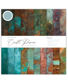 Craft Consortium Essential Craft Papers 6x6 Inch Paper Pad Patina (CCEPAD017B) Craft Consortium Essential Craft Papers 6x6 Inch Paper Pad Patina (CCEPAD017B)