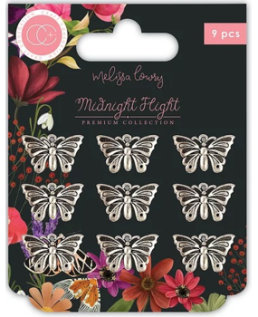 Craft Consortium Midnight Flight Metal Charms Moths (CCMCHRM029) Craft Consortium Midnight Flight Metal Charms Moths (CCMCHRM029)