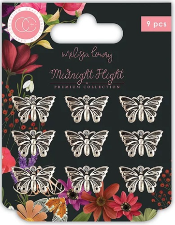 Craft Consortium Midnight Flight Metal Charms Moths (CCMCHRM029) Craft Consortium Midnight Flight Metal Charms Moths (CCMCHRM029)